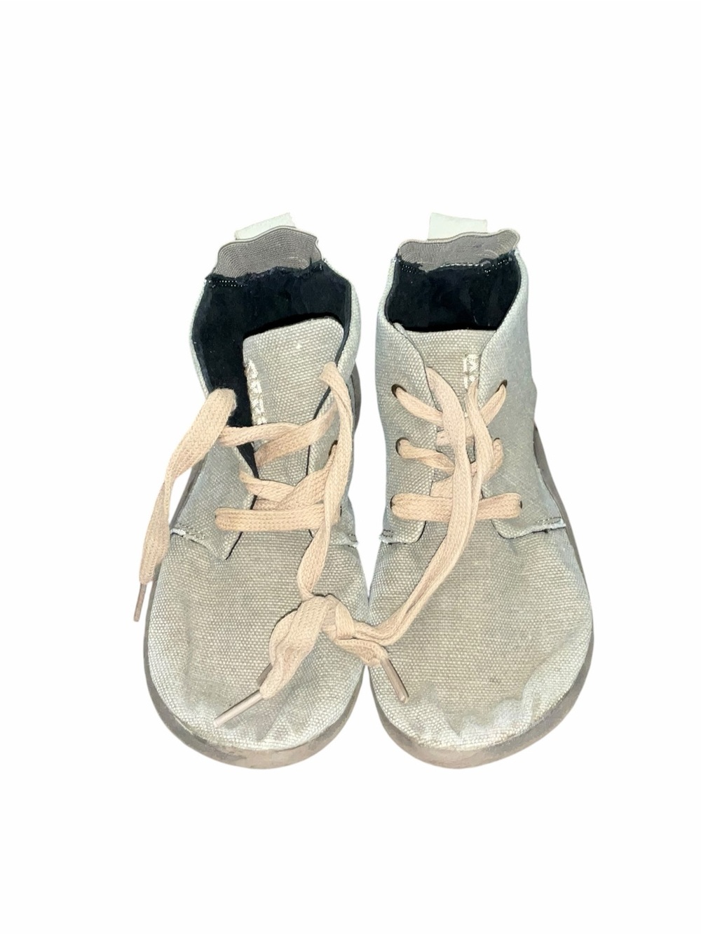 Cushe C Slipper Chukka Sand Canvas Lace Up Shoes Youth Size 5 EU 36